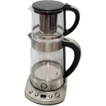 چای ساز همیلتون مدل HTS-999 ظرفیت ۲ لیتر با کتری پیرکس - تصویر 4