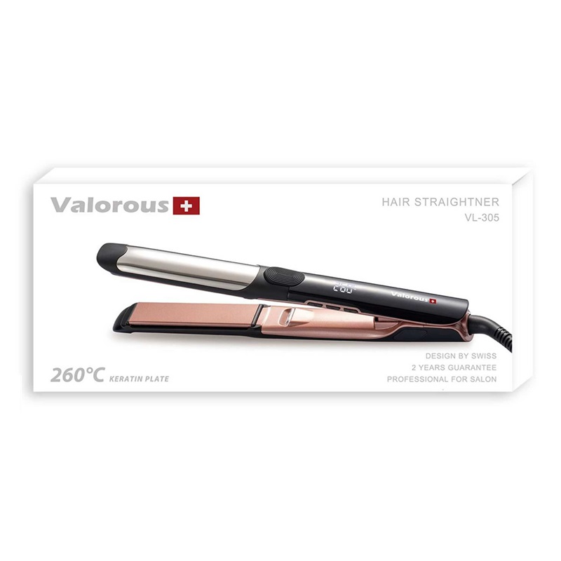 valorous-vl-305-img1 اتو موی حرفه ای والوروس سری Swiss مدل VL 305اصلی - تصویر 1
