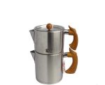 کتری قوری استیل کی اس تی دسته چوبی