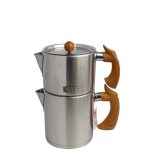 کتری قوری استیل کی اس تی دسته چوبی
