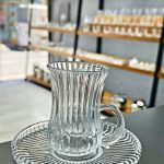 استکان نعلبکی وارداتی مدل کی اف خطی کد 8-311