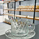 فنجان نعلبکی وارداتی طرح برگ کد 78-310