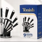 سرویس کارد و چاقو آشپزخانه تونیش Tonish مدل ۹ پارچه