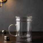 لیوان چای سبز پیرکس با صافی پیرکس